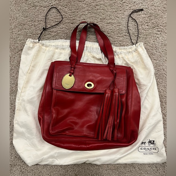 Coach Legacy bag vintage red - Picture 1 of 5